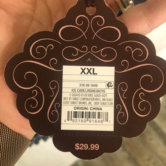 Knox Rose Peasant Dress - slate blue - Picture 6 of 7